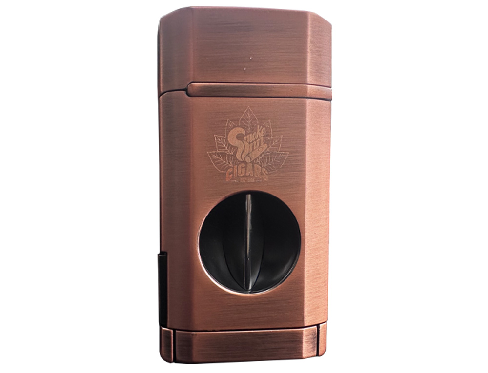 SI - Lighter Visol Diablo Triple Torch Flame w/ V cutter - Bronze