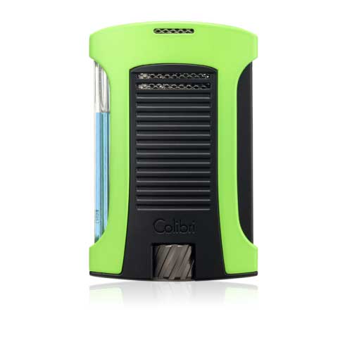 Colibri Daytona Single-Jet Lighter - Neon Green & Black