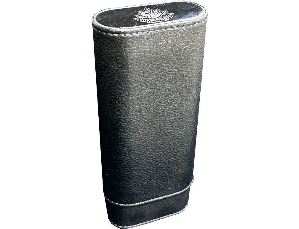 Smoke Inn Branded 3 Cigar Case - Black