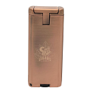 SI - Lighter Visol Striker Triple Torch Flame w/ Cigar Poker - Bronze