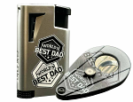 "World's Best Dad" Xikar Cutter & Lighter Set