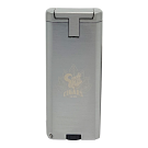 SI - Lighter Visol Striker Triple Torch Flame w/ Cigar Poker - Silver