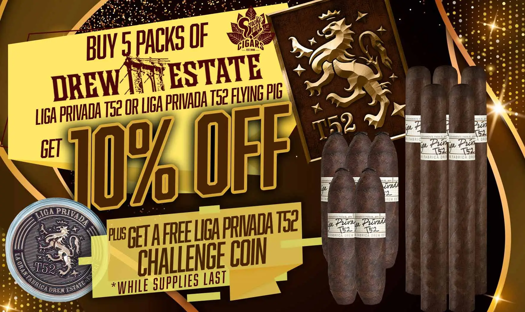 Drew Estate Liga Privada T52 Challenge Coin Sale