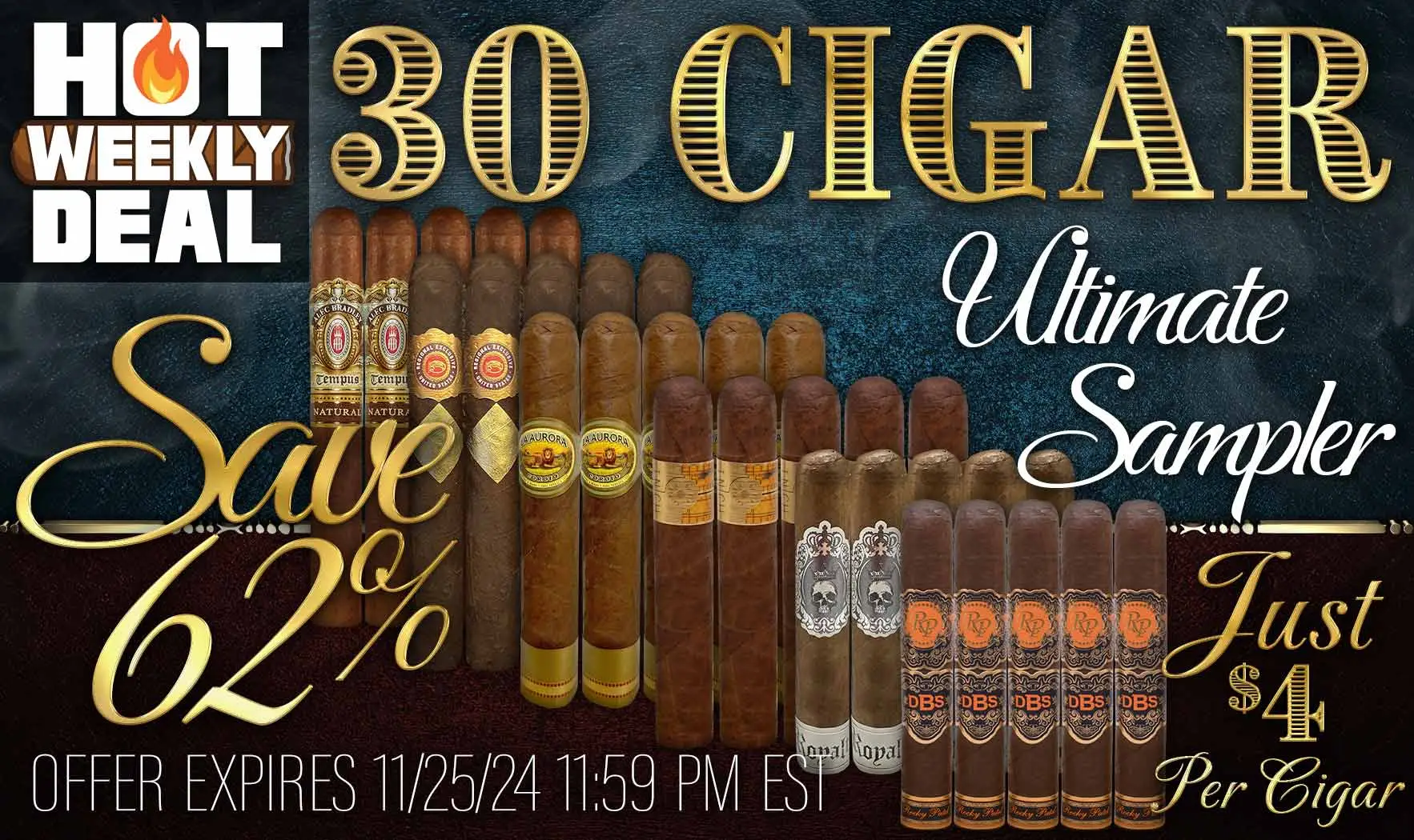 Hot Weekly Deal 30 Cigar Sampler